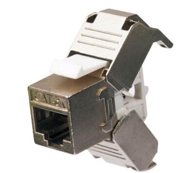 LT-KJ6A-03 STP Cat6a Keystone Jack, Toolless